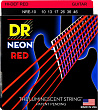 DR Strings NRE-10  струны для электрогитары Neon Red Electric, 10-46, красный неон