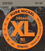 D'Addario EPN110 Pure Nickel Regular Light 10-45 струны для электрогитары