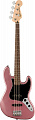 Fender Squier Affinity Jazz Bass LRL BGM бас-гитара, цвет винный