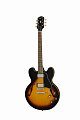 Epiphone ES-335 Vintage Sunburst полуакустическая гитара, цвет - санберст