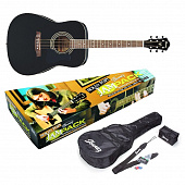 Ibanez V105SJP BLACK набор  акустическая гитара, цвет черный, тюнер, чехол