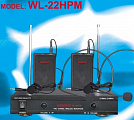 Audiovoice WL-22HPM радиосистема с 2 петличными микрофонами