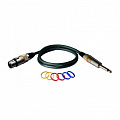 Rockcable RCL 30383 D6 F BA  кабель балансный XLR (F) - джек стерео, 3 м.