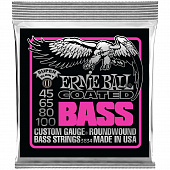 Ernie Ball 3834 Coated Slinky Super 45-100 струны для бас-гитары
