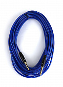 AuraSonics J63J63-10TBU  гитарный кабель, длина 10 метров, цвет прозрачный синий