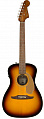 Fender Malibu Player Sunburst WN электроакустическая гитара, цвет санберст