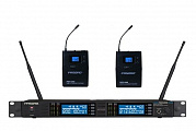 Pasgao PAW2000+PBT1000 двойная радиосистема с поясными передатчиками