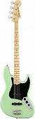 Fender American Performer Jazz Bass®, MN, Satin Surf Green бас-гитара, цвет зеленый, в комплекте чехол