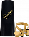 Vandoren LC59AP  лигатура MIO для баритон-саксофона, состаренное золото, с пластиковым колпачком