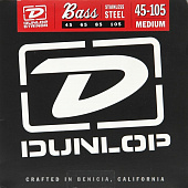 Dunlop DBS45105  струны для бас гитары, сталь, 45-105
