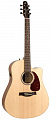 Seagull Entourage CW QI Natural + Case электроакустическая гитара Dreadnought с кейсом, цвет натуральный