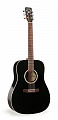 A&L 23622 электроакустическая гитара, цвет черный, с кейсом