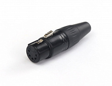 AuraSonics XN5F-B  кабельный разъем 5-контактный XLR "мама", черный