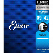 Elixir 12000 Polyweb  струны для электрогитары Super Light 09-42