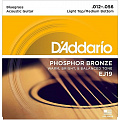 D'Addario EJ-19 комплект струн для акустической гитары, фосфор/бронза