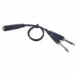 Cordial EY 0.3 GPP кабель Y-адаптер моно-джек 6.3 мм "мама"/2xмоно-джек 6.3 мм "папа", 0.3 метра, черный