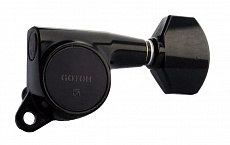 Gotoh SG381-MG-07-B (L6)  колки локовые, автозажим, 6 в линию, цвет черный