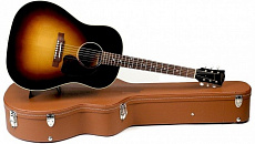 Gibson J-45 True Vintage Vintage Sunburst + Case акустическая гитара с кейсом, цвет санбёрст