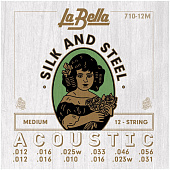 La Bella 710-12M струны для 12 струнной акустической гитары