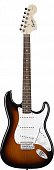 Fender Squier Affinity Stratocaster RW Brown Sunburst электрогитара, цвет коричневый санбёрст