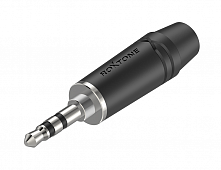 Roxtone RMJ3PPS-45-BN  разъем джек 3.5 мм, стерео, цинковый корпус, используется для кабеля до 4.5 мм, цвет серебряный