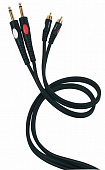 Die Hard DH535LU5 аудио кабель, 2 х TS 6.3 мм  <-> 2 х RCA, длина 5 метров