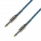 Adam Hall K3 IPP 0300 V  инструментальный кабель, 3 метра, цвет черный/синий