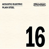 Dunlop Acoustic/ Electric Plain Steel DPS16  струна для акустической и электрогитары, сталь, 0.016