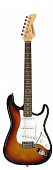 Fernandes LE1Z 3S(05) 3SB/R  электрогитара Stratocaster, цвет трёхцветный санбёрст
