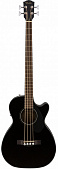 Fender CB-60SCE BLK электроакустическая бас-гитара, топ массив ели, цвет черный
