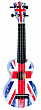 WIKI UK/GB укулеле сопрано, рисунок "британский флаг", чехол в комплекте