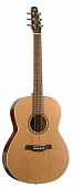 Seagull Coastline S6 Folk Cedar QI + Case электроакустическая гитара Grand Auditorium с кейсом, цвет натуральный