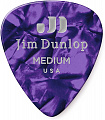 Dunlop Celluloid Purple Pearloid Medium 483P13MD 12Pack  медиаторы, средние, 12 шт.