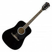Fender FA-125 Dreadnought Black WN акустическая гитара, цвет черный