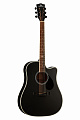 Kepma D1CE Black электроакустическая гитара, цвет черный, в комплекте 3 метровый кабель