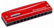 VOX Continental Harmonica Type-2-D губная гармоника, тональность Ре мажор, цвет красный