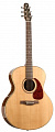 Seagull Maritime SWS Mini Jumbo HG QI + Case  электроакустическая гитара Jumbo с кейсом, цвет натуральный