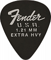 Fender 351 Dura-Tone 1.14 12 PK BLK медиатор 1.14 мм, жесткий, цвет чёрный