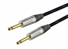 Roxtone TGJJ300-15/1 кабель инструментальный, черно-синий, 1 метр