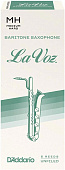 Rico RLC05MH  трости для баритон-саксофона средние, La Voz, (M), 5 шт. в пачке