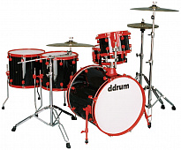 Ddrum Dia 2 BR(Black w / red) ударная установка Diablo Punx (22-BD, 16-FT, 15-FT, 12-TT, 14-SD) с комплектом стоек