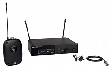 Shure SLXD14E/85 H56 радиосистема с петличным микрофоном WL185, частоты 518-562 МГц, цвет черный