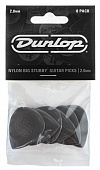 Dunlop Big Stubby Nylon 445P200 6Pack  медиаторы, толщина 2 мм, 6 шт.