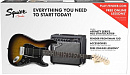 Fender Squier PK Strat HSS 15G BSB комплект: электрогитара HSS Strat (санберст) и комбо 15Вт