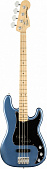 Fender American Performer Precision Bass® MN Satin Lake Placid Blue 4-струнная бас-гитара, цвет синий, с чехлом