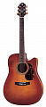 Crafter DV 250CEQ/VTG электроакустическая гитара, с фирменным кейсом в комплекте