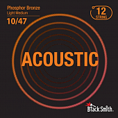 BlackSmith Phosphor Bronze Light Medium 10/47 12 String  струны для 12-струнной акустической гитары, 10-47