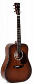 Sigma Guitars DM-1ST-BR+  акустическая гитара, дредноут, цвет коричневый