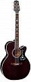 Takamine GN75CE TBK электроакустическая гитара Nex Cutaway, цвет полупрозрачный чёрный