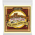 Ernie Ball 2047 струны для акуст.гитары Silk & Steel Extra Soft (10-14-20w-28-40-50).